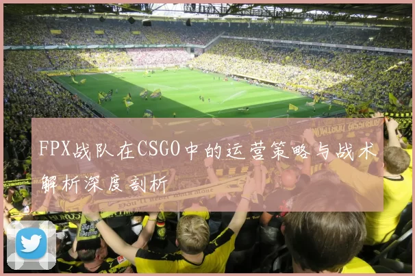 FPX战队在CSGO中的运营策略与战术解析深度剖析