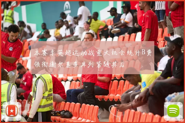 本赛季英超运动战重大机会统计B费领衔谢尔基多库列紧随其后